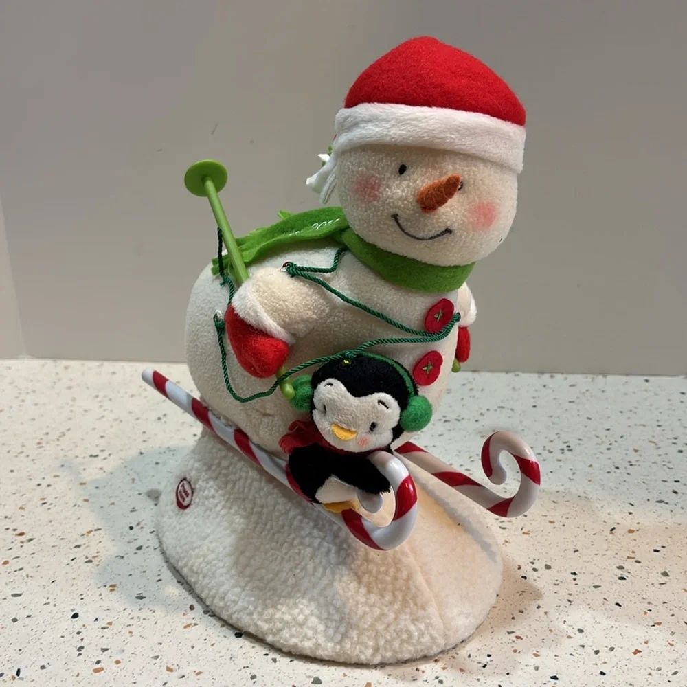 Hallmark‎ Jingle Pals 2012 Snowman & Penguin Ski Plush Animated Musical